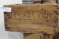 pepsi cola wooden crate