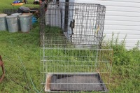 2 - METAL DOG CAGES