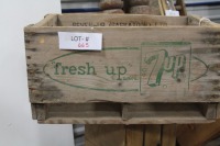 7-up wooden crate