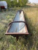 12' METAL FEED TROUGH W/ RUBBER BELTING