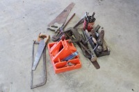 SAWS, PLANES, C-CLAMPS, DRILL BITS