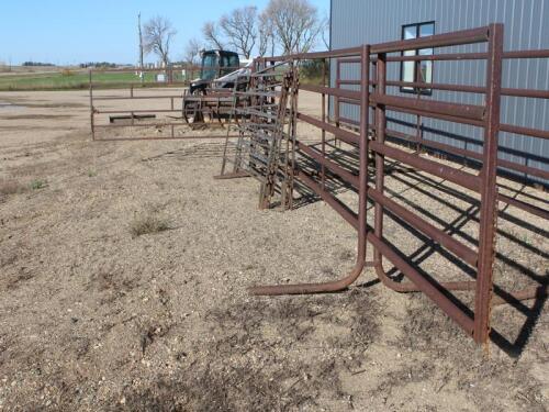 30' FREESTAND 5 BAR PANEL W/ 10' GATE