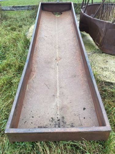 2 - 10' METAL FEED TROUGHS