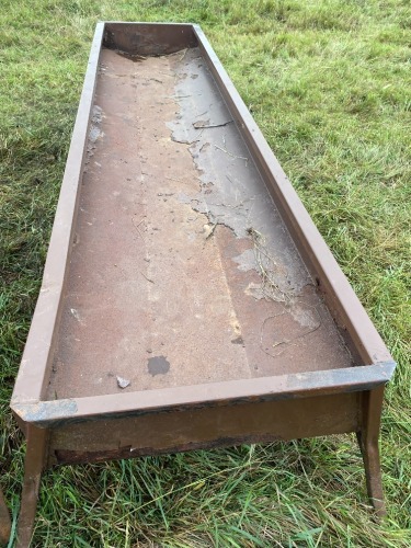 2 - 10' METAL FEED TROUGHS