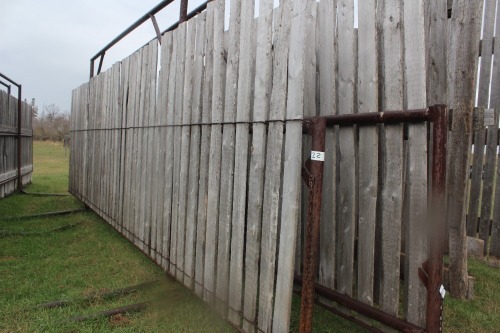 2 - 30' FREE STAND WIND BREAK PANELS W/ INDIVIDUAL SLAB POCKETS