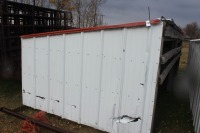16' METAL CLAD CATTLE SHELTER W/ PIPE FRAME