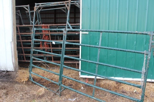 2 - HI HOG 10' PANELS W/ 4' WALK THROUGH GATE