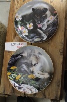 2 bradford exchange "Rosy Beginnings", 'Wolf Pups"