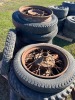 4 PLY TIRES W/ SPOKE RIMS - 4.40/4.50/20 & 6.00/6.50/20