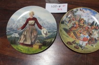 2 collector plates "Sound of Music", "Croquet with the Queen"