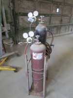 ACETYLENE HOSES, GAUGES, CART (TANKS NOT INCLUDED)