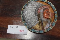 Native American Legends plate "Sitting bull"