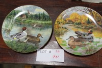 2 collector plates "The Green Winged Teal", "The Pintail"