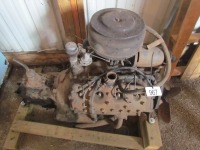 FORD FLATHEAD V8 & TRANS. (1940'S 1 TON) (NOT STUCK)