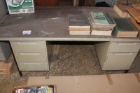 METAL DESK (CONTENTS NOT INCLUDED)