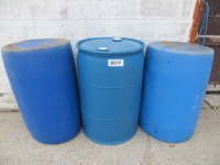 3 - PLASTIC GARBAGE BARRELS