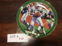 collector plate "Joe Namath"