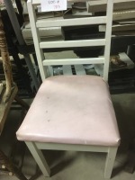 pink & white chair