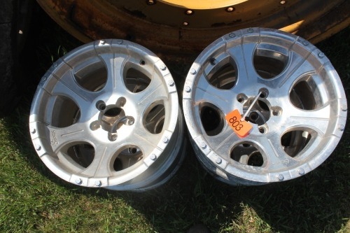 4 - ALUMINUM 5 BOLT RIMS