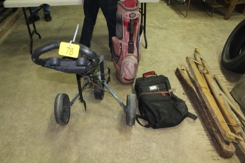 GOLF BAG, PULL CART, TRAVEL BAG