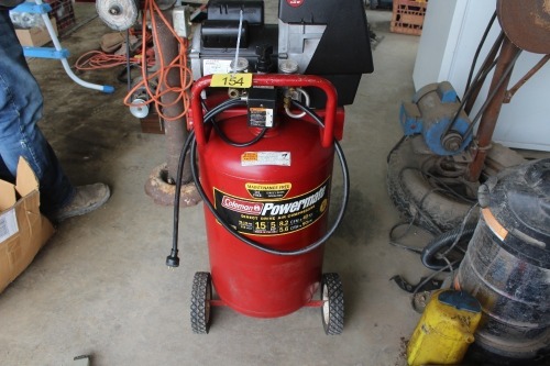 COLEMAN 15 GAL. 5 HP AIR COMPRESSOR