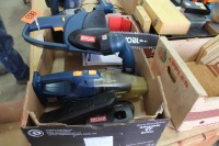 RYOBI FLASHLIGHT, CHAINSAW, VACUUM, 2 - 18V BATTERIES & CHARGER
