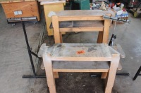 2 - SAWHORSES, 2 - ROLLER STANDS