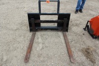 PALLET FORKS W/ SKID STEER MOUNT