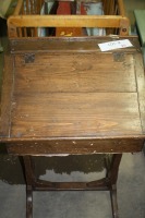 wooden childs drawing desk w/ flip up top
