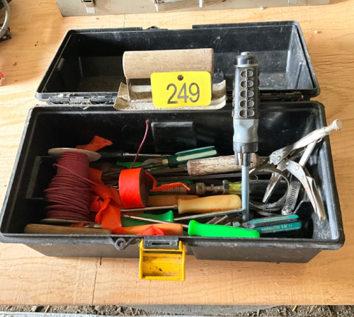 Assortment of screwdrivers and wire