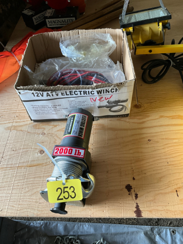 12 V ATV electric winch