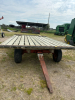 4 wheel trailer w/wooden top
