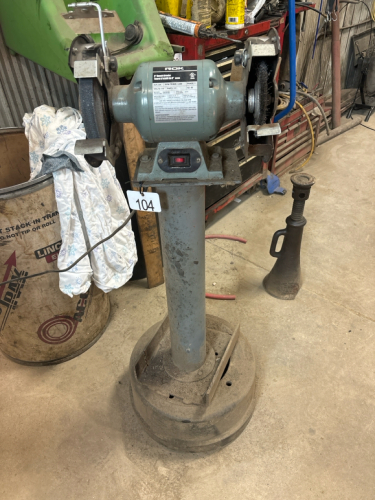 Rox 8in bench grinder with stand