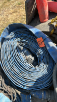 Assorted length of 3&rdquo; lay flat hose