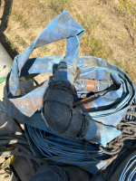 Assorted length of 3&rdquo; lay flat hose w/banjo ends
