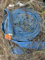 Blue lay flat hose 3&rdquo;