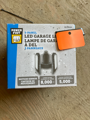 New LED garage light