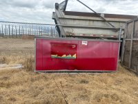 Large tarp shed with storage container (Frame Only, No Canvas)