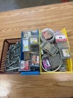 Assortment of screws and nails