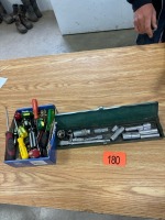 Assortment of screwdrivers/socket set not complete