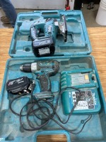 Makita drill and jigsaw 2 batteries and charger