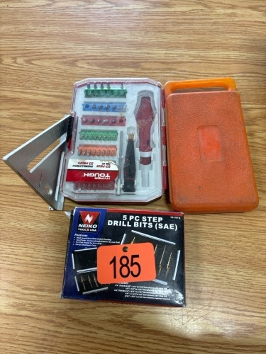 Assortment of bits and speed square