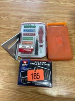 Assortment of bits and speed square