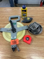 Chalk line/300ft tape measure/16ft tape measure/magnetic parts bowls