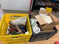 Assortment of plumbing and electrical supplies