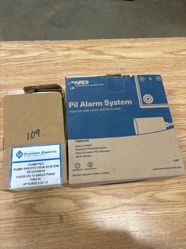 High low level water alarm / pump protector