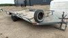 15â€™ single axle flat deck trailer