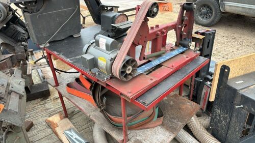 Home build 72in sand belt sander and table