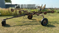 6 wheel left hand delivery hay rake