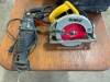 DeWalt circular saw/ master craft recip saw